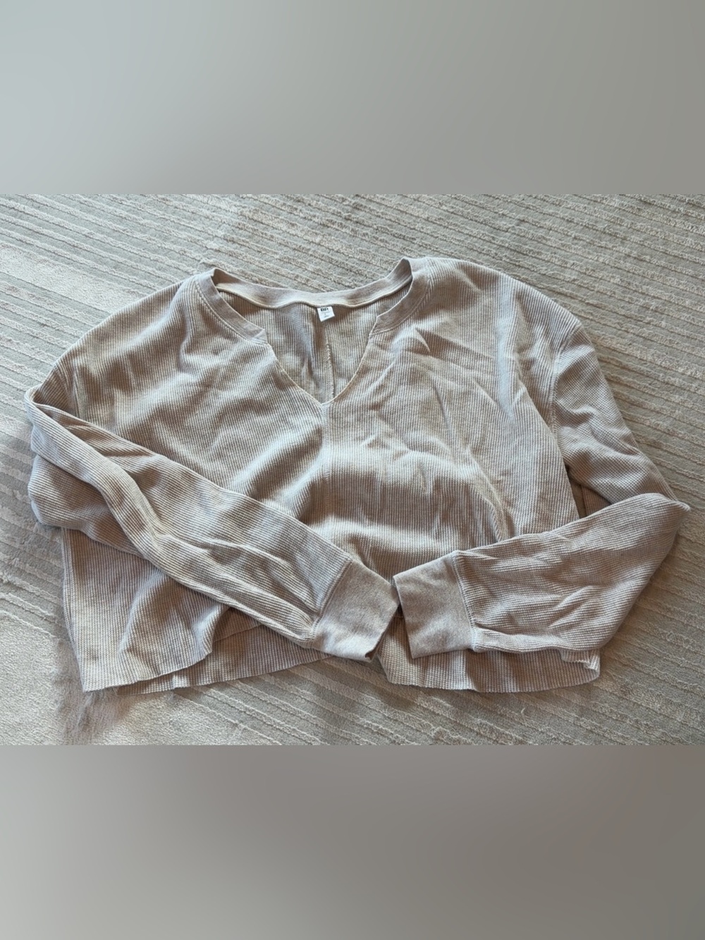 bp cropped waffle top